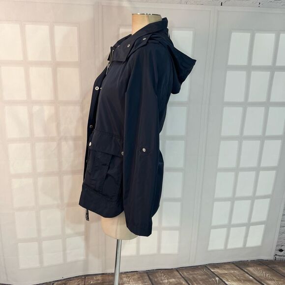 French Connection Navy Hooded Lightweight Water Resistant Fall Jacket Size XS - Picture 7 of 12